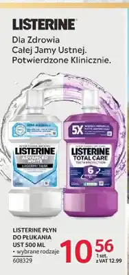 Selgros Płyn do płukania ust Listerine Advanced White oferta