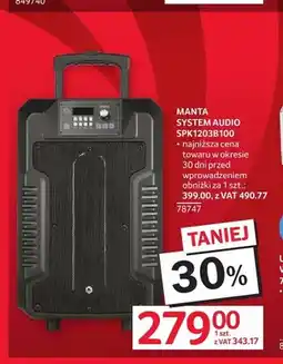 Selgros System audio MANTA SPK1203B100 oferta