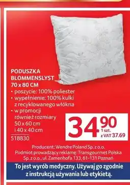 Selgros Poduszka Blommenslyst 70x80cm oferta