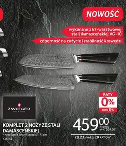 Selgros Komplet 2 noży ze stali damasceńskiej ZWIEGER oferta