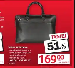 Selgros Torba skórzana oferta
