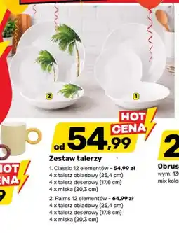 Bricomarche Zestaw talerzy Palms 12 elementów oferta