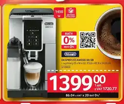 Selgros Ekspres DeLonghi ECAM350.50.SB 1450W oferta