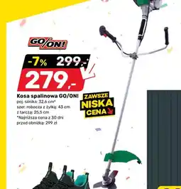 Bricomarche Kosa spalinowa GO/ON! poj. silnika: 32,6 cm³ szer. robocza z żyłką: 43cm z tarczą: 25,5cm oferta