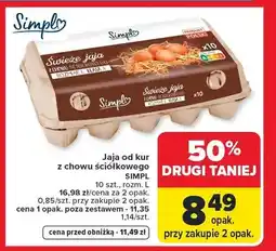 Carrefour Jaja od kur z chowu ściółkowego Simpl rozm. L oferta