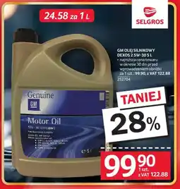 Selgros Olej silnikowy GM Dexos 2 5W-30 oferta