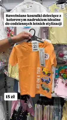 Pepco Koszulki dziecięce bawełniane z kolorowym nadrukiem pepco baby 2-pak oferta