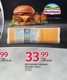 Selgros Ser topiony Cheddar plastry oferta