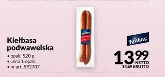 Makro Kiełbasa podwawelska Krakus oferta