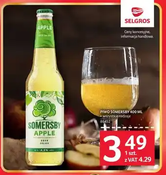 Selgros Piwo Somersby Apple oferta