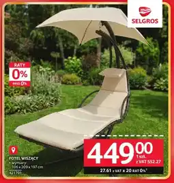 Selgros Fotel wiszący oferta