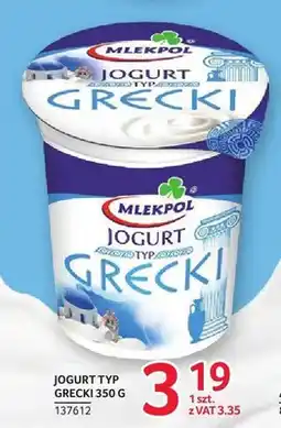 Selgros Jogurt typ grecki Mlekpol oferta