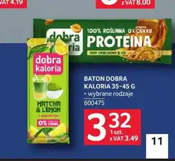 Selgros Baton Dobra Kaloria Matcha & Lemon oferta