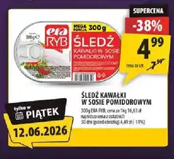 Arhelan Śledź kawałki w sosie pomidorowym Era Ryb oferta