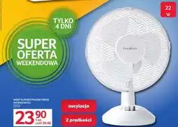 Selgros Wentylator stołowy Nedis FNTB10CWT23 oscylacja 2 prędkości 23cm 22W oferta