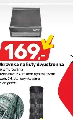 Bricomarche Skrzynka na listy dwustronna do wmurowania rozm. C4 oferta
