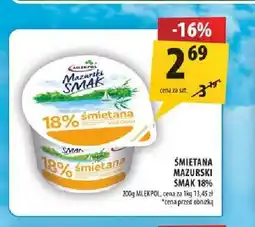 Arhelan Śmietana Mazurski Smak 18% Mlekpol oferta