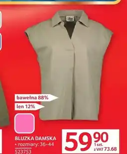 Selgros Bluzka damska bawełna 88% len 12% oferta