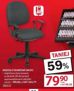 Selgros Krzesło biurowe Basic oferta