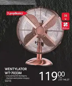 Selgros Wentylator WT-7033m 35W 33,5cm oferta