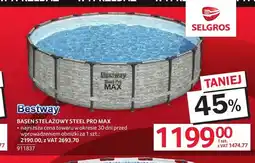 Selgros Basen stelażowy Steel Pro Max Bestway oferta