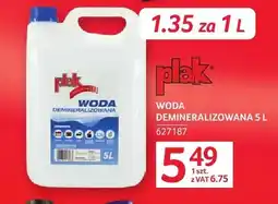 Selgros Woda demineralizowana PLAK oferta