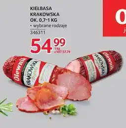 Selgros Kiełbasa Krakowska Olewnik oferta