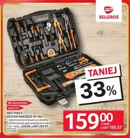 Selgros Zestaw narzędzi NEO TOOLS 10-202 88 elementów oferta