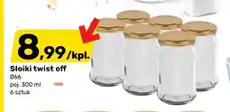 Bricomarche Słoiki twist off Ø66 poj. 300ml 6-pak oferta