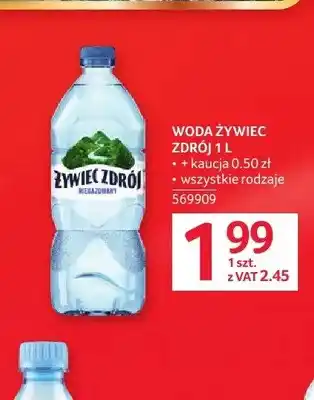 Selgros Woda Żywiec Zdrój oferta