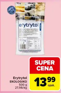 Carrefour Market Erytrytol Ekologiko oferta