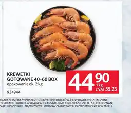 Selgros Krewetki BOX oferta