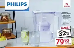 Selgros Dzbanek filtrujący PHILIPS 2,6l + 6 wkładów oferta