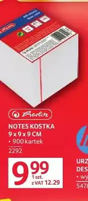 Selgros Notes kostka Herlitz 9x9x9cm 900 kartek oferta