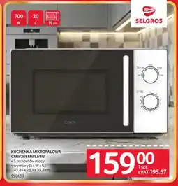 Selgros Kuchenka mikrofalowa CANDY CMW20SMWLI/4U 700W oferta