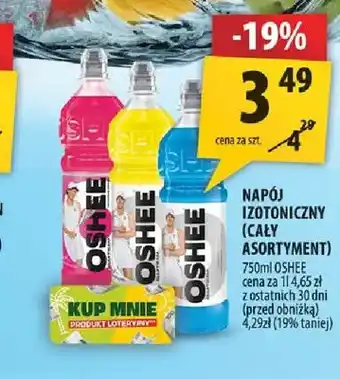 Arhelan Napój izotoniczny Oshee oferta