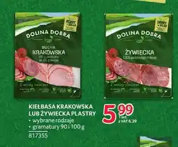 Selgros Kiełbasa krakowska sucha plastry Dolina Dobra oferta