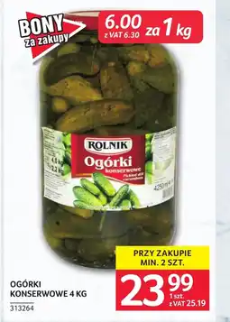 Selgros Ogórki konserwowe Rolnik oferta