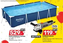 Bricomarche Basen stelażowy z pompą Bestway Steel Pro wym. 400x211x81cm poj. 5700l wydajność pompy: 1249l/h oferta