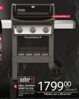 Selgros Grill gazowy Weber Spirit II E-310 oferta