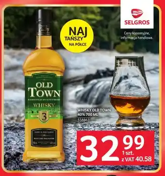 Selgros Whisky Old Town 40% oferta