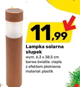 Bricomarche Lampka solarna słupek wym. 6,3x38,5cm oferta