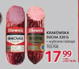 Selgros Kiełbasa Krakowska Staropolska sucha Olewnik oferta