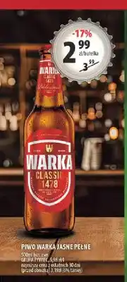 Arhelan Piwo Warka Jasne Pełne oferta