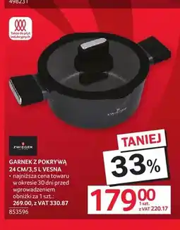 Selgros Garnek z pokrywą 24cm/3,5l Vesna Zwieger oferta