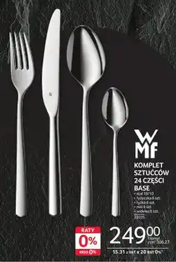 Selgros Komplet sztućców 24 części Base WMF oferta