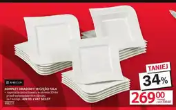 Selgros Komplet obiadowy 18 części Fala Ambition oferta