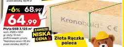 Bricomarche Płyta OSB Kronobuild 3,125 m2 wym. 2500x1250 gr. płyty: 12mm oferta