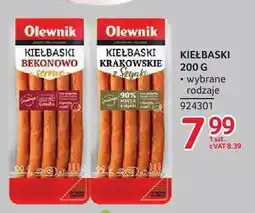Selgros Kiełbaski Bekonowo serowe Olewnik oferta