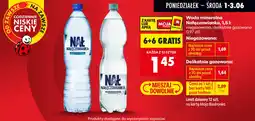 Biedronka Woda mineralna Nałęczowianka oferta